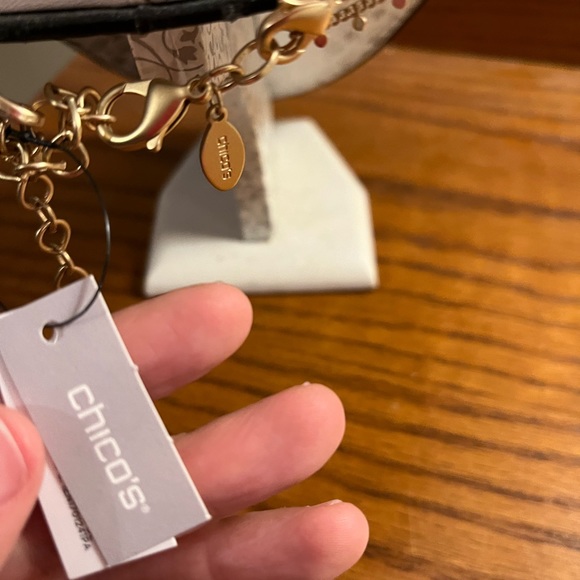 NWT Chicos Resin Confetti Convertible Necklace - Picture 5 of 6